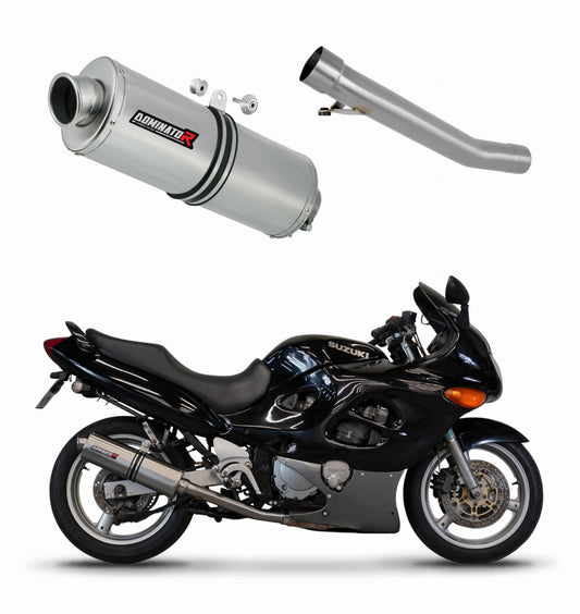 Suzuki GSXF 600 1998 - 2006 Exhaust Silencer Muffler OV + dB killer medium 19 m. - Dominator motociklo duslintuvas