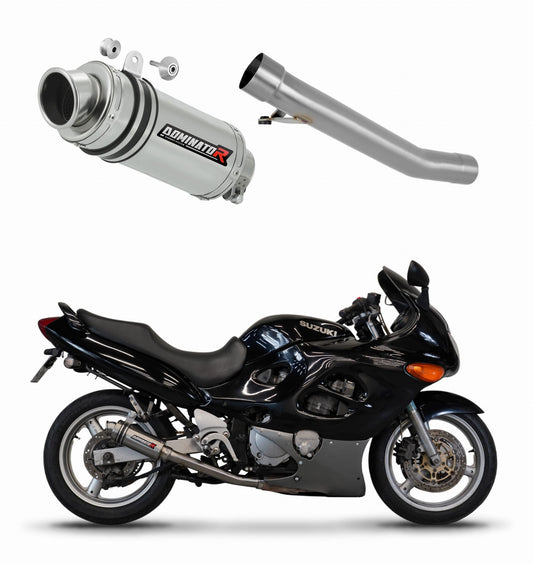 Suzuki GSXF 600 1998 - 2006 Exhaust Silencer Muffler GP1 + dB killer medium 19 m. - Dominator motociklo duslintuvas
