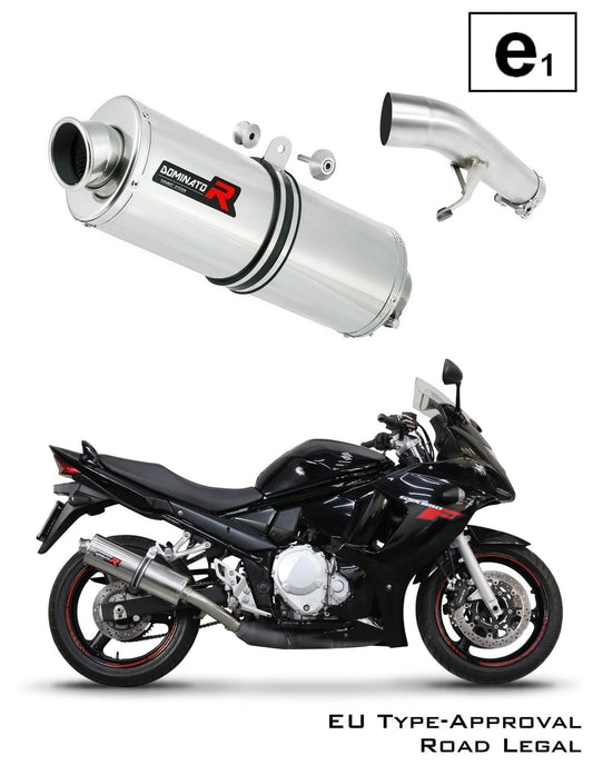Suzuki GSXF 650 2007 - 2016 EU Approved Exhaust Silencer OV 20 m. - Dominator motociklo duslintuvas