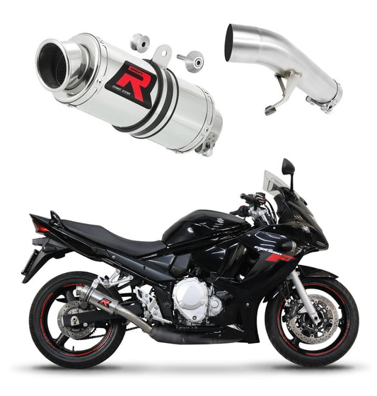 Suzuki GSXF 650 2007 - 2016 Exhaust Silencer Muffler GP1 + dB killer medium 20 m. - Dominator motociklo duslintuvas