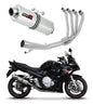 Suzuki GSXF 650 2007 - 2016 Full Exhaust System Collector Silencer OV + dB killer 20 m. - Dominator motociklo duslintuvas