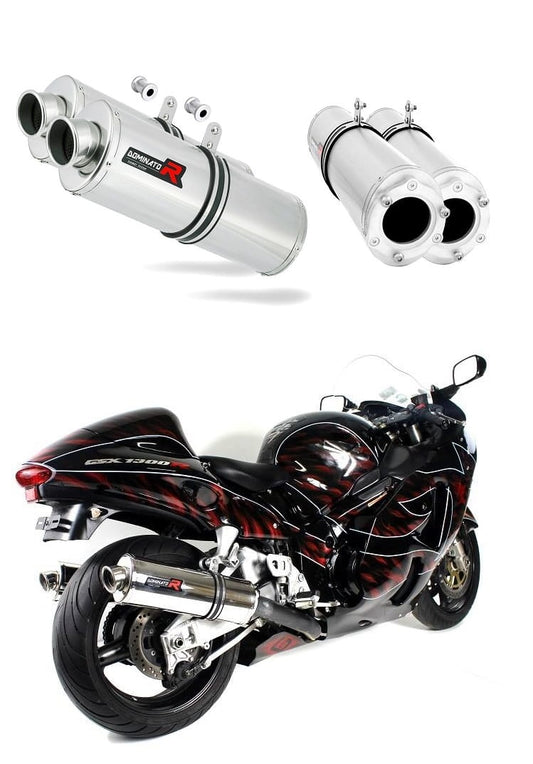 Suzuki GSXR 1300 Hayabusa 1999 - 2007 Exhaust Silencer Muffler OV + dB killer medium 19 m. - Dominator motociklo duslintuvas