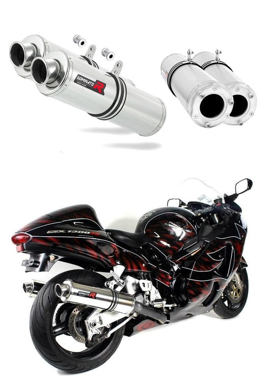 Suzuki GSXR 1300 Hayabusa 1999 - 2007 Exhaust Silencer Muffler ST + dB killer medium 19 m. - Dominator motociklo duslintuvas