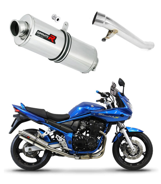 Suzuki GSF 650 BANDIT N / S 2005 - 2006 Exhaust Silencer Muffler OV + dB killer medium 20 m. - Dominator motociklo duslintuvas