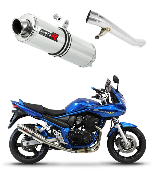 Suzuki GSF 650 BANDIT N / S 2005 - 2006 Exhaust Silencer Muffler ST + dB killer medium 20 m. - Dominator motociklo duslintuvas