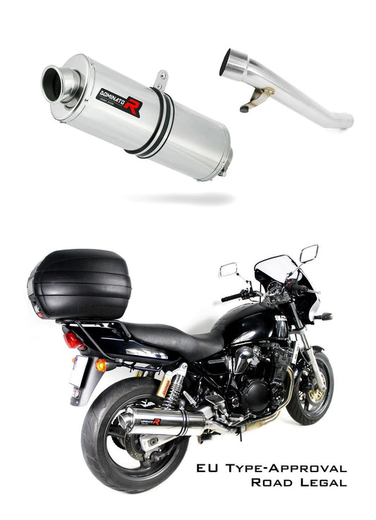 GSX 750 INAZUMA EU Approved Exhaust Silencer OVAL 1998 - 2003 19 m. - Dominator motociklo duslintuvas