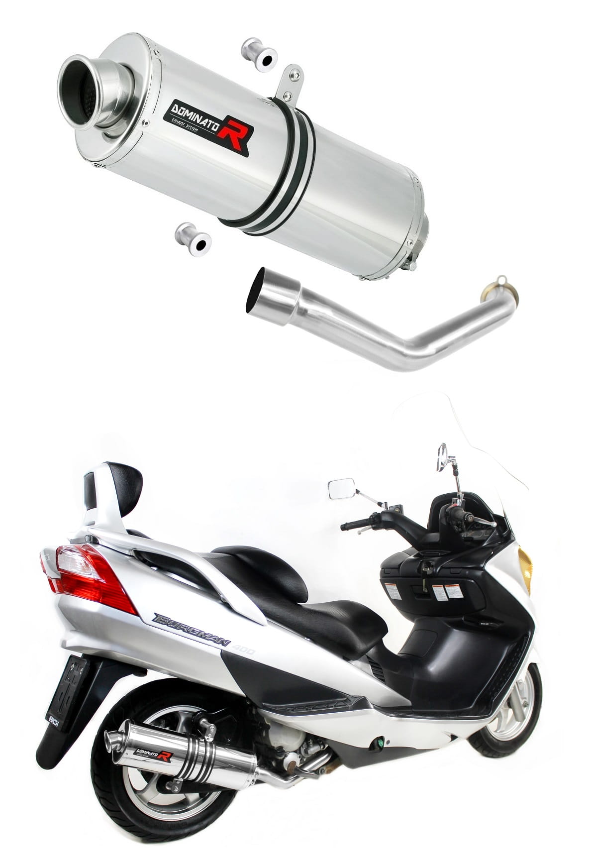 Suzuki BURGMAN 400 2003 - 2006 Exhaust Silencer Muffler OV + dB killer medium 20 m. - Dominator motociklo duslintuvas