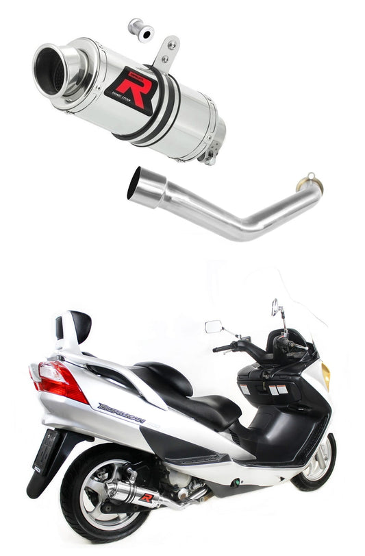 Suzuki BURGMAN 400 2003 - 2006 Exhaust Silencer Muffler GP1 + dB killer medium 20 m. - Dominator motociklo duslintuvas