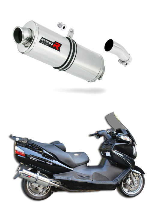 Suzuki BURGMAN 650 2002 - 2012 Exhaust Silencer Muffler OV + dB killer medium 20 m. - Dominator motociklo duslintuvas