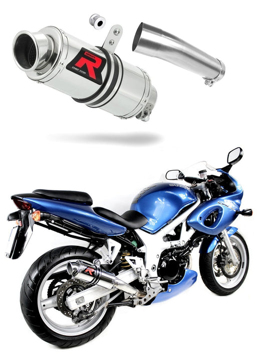 Suzuki SV 650 S 1999 - 2002 Exhaust Silencer Muffler GP1 + dB killer medium 19 m. - Dominator motociklo duslintuvas