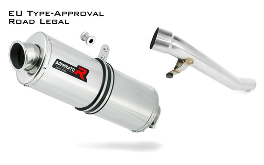 GSF 1200 BANDIT EU Approved Exhaust Silencer OVAL 2006 - 2007 20 m. - Dominator motociklo duslintuvas
