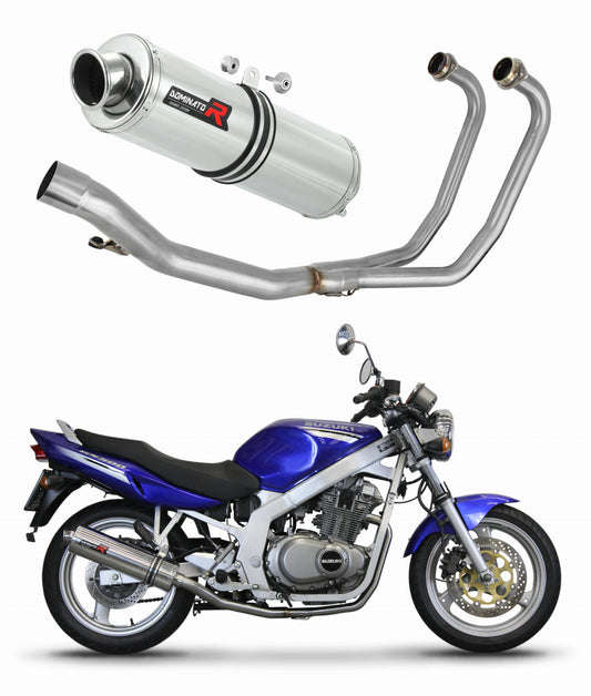 Suzuki GS 500F 2004 - 2014 Full Exhaust System Collector Silencer ST + dB killer medium 20 m. - Dominator motociklo duslintuvas