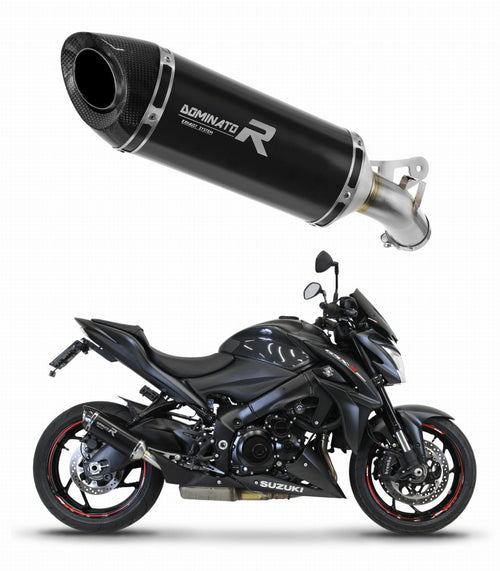 Suzuki GSX-S 1000 / F 2015 - 2020 Exhaust Silencer Muffler HP8 BLACK + dB killer medium