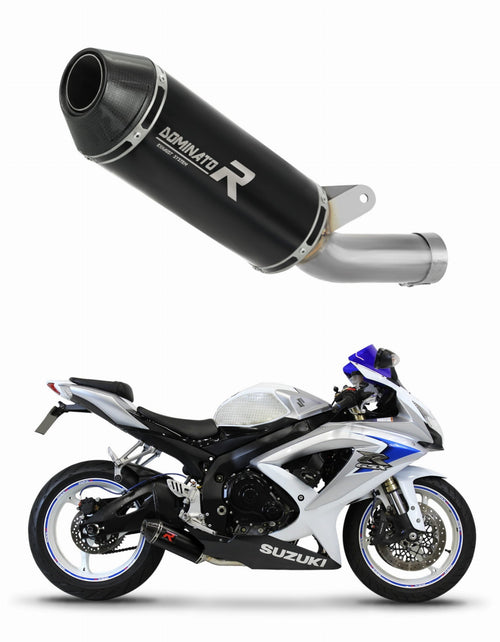 Suzuki GSXR 600 K8 K9 L0 2008 - 2010 Exhaust Silencer Muffler HP3 BLACK LOW LEVEL + dB killer medium
