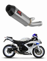 Suzuki GSXR 750 K8 K9 L0 2008 - 2010 Exhaust Silencer Muffler HP3 LOW LEVEL + dB killer medium 20 m.