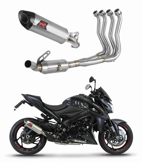 Suzuki GSX-S 1000 / F 2015 - 2020 Full Exhaust System Collector Silencer HP8 + dB killer medium