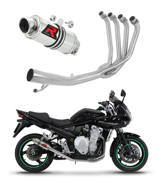 Suzuki GSF 1250 N / S BANDIT 2007 - 2016 Full Exhaust System Collector Silencer GP1 + dB killer medium 20 m. - Dominator motociklo duslintuvas