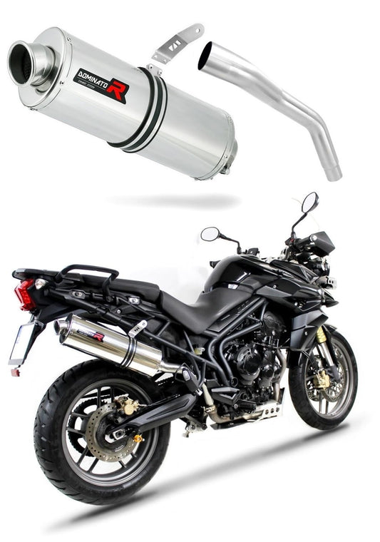 Triumph TIGER 800 XC XR 2011 - 2014 Exhaust Silencer Muffler OV + dB killer medium 20 m. - Dominator motociklo duslintuvas