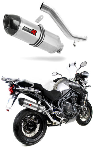 Triumph TIGER EXPLORER 1200 2012 - 2015 Exhaust Silencer Muffler HP1 + dB killer medium