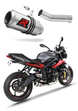 Triumph STREET TRIPLE 675 R / S / RS 2013 - 2016 Exhaust Silencer Muffler GP + dB killer medium