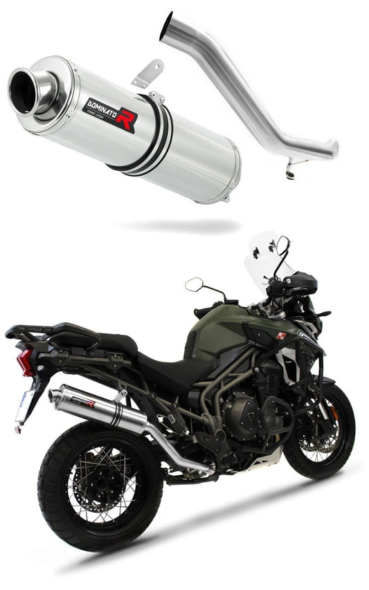 Triumph TIGER EXPLORER 1200 XC XR 2016 - 2017 Exhaust Silencer Muffler ST + dB killer medium 20 m. - Dominator motociklo duslintuvas