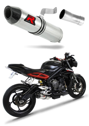 Triumph STREET TRIPLE 765 S R RS 2017 - 2022 Exhaust Silencer Muffler HP2 + dB killer medium