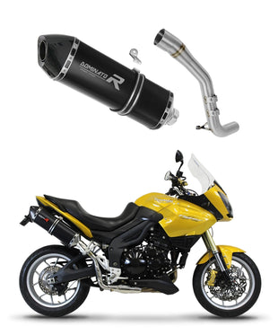 Triumph Tiger 1050 2006 - 2012 Exhaust Silencer Muffler HP7 BLACK + dB killer medium