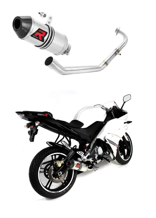 Yamaha YZF R125 2008 - 2013 Full Exhaust System Collector Silencer HP3 + dB killer medium