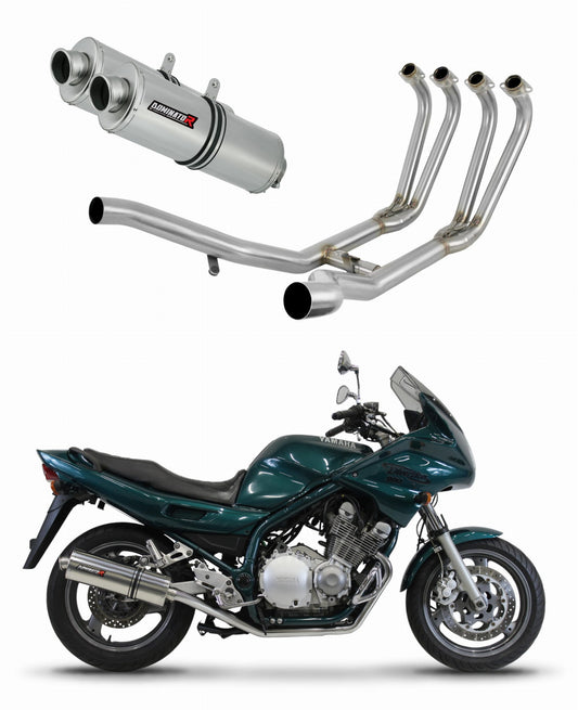 Yamaha XJ 900 Diversion 1994 - 2003 Full Exhaust System Collector Silencer OV + dB killer 19 m. - Dominator motociklo duslintuvas