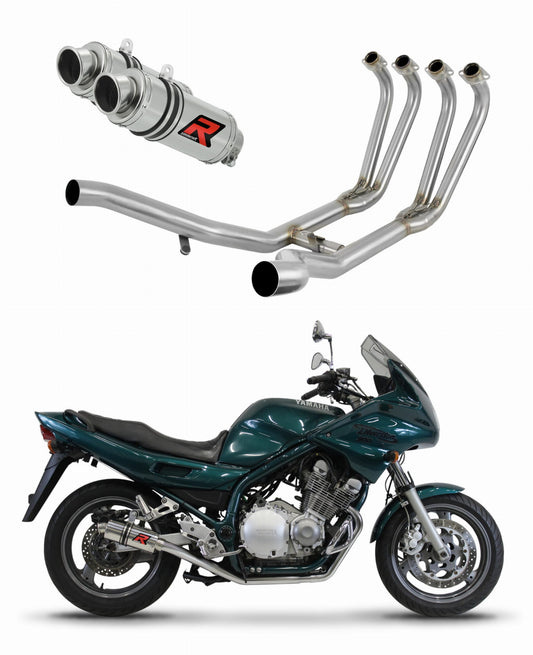 Yamaha XJ 900 Diversion 1994 - 2003 Full Exhaust System Collector Silencer GP1 + dB killer 19 m. - Dominator motociklo duslintuvas