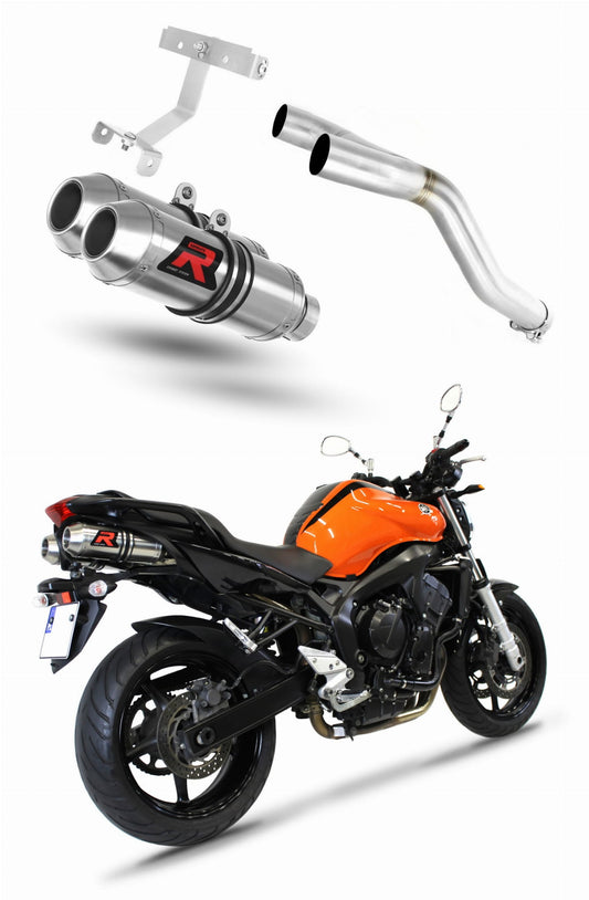 Yamaha FZ6 FAZER 600 S1 2004 - 2010 Exhaust Silencer Muffler OV + dB killer medium 20 m. - Dominator motociklo duslintuvas