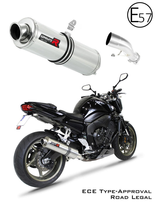 YAMAHA FZ1 1000 FAZER EU Approved Exhaust Silencer ROUND 2006 - 2015 20 m. - Dominator motociklo duslintuvas