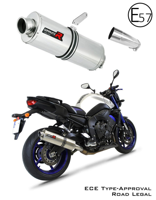 FZ 8 N / FZ8 S FAZER EU Approved Exhaust Silencer OVAL 2010 - 2016 20 m. - Dominator motociklo duslintuvas