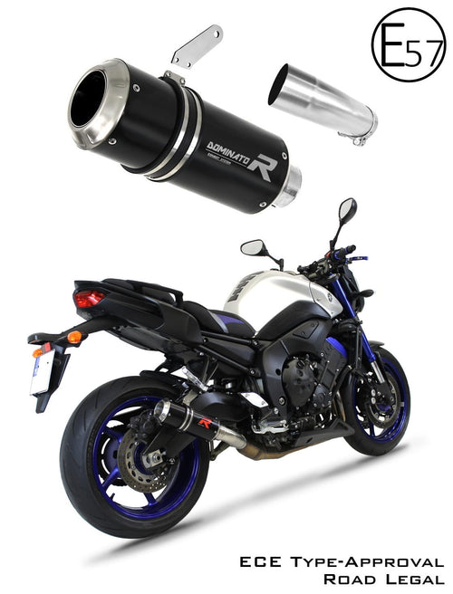 FZ 8 N / FZ8 S FAZER EU Approved Exhaust Silencer GP BLACK 2010 - 2016