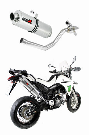 Yamaha XT 660 R 2004 - 2016 side manifold 2 in 1 Exhaust Silencer Muffler OV + dB killer medium