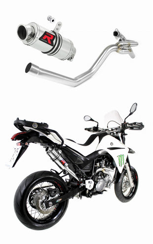 Yamaha XT 660 R 2004 - 2016 side manifold 2 in 1 Exhaust Silencer Muffler GP1 + dB killer medium
