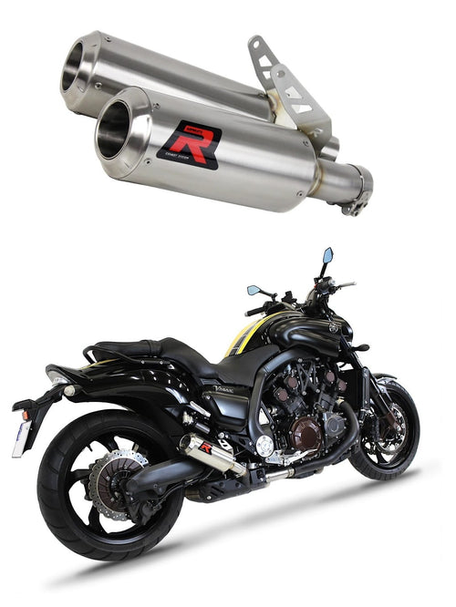 Yamaha V MAX 1700 2009 - 2019 Exhaust Silencer Muffler GP + dB killer medium