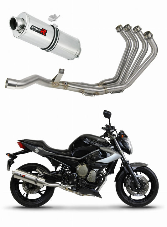 Yamaha XJ 6N S F 2009 - 2016 Full Exhaust System Collector Silencer OV + dB killer medium 20 m. - Dominator motociklo duslintuvas