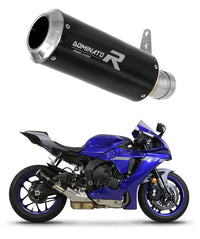 Yamaha YZF R1 1000 RN49 2017 - 2019 Exhaust Silencer Muffler GP BLACK + dB killer medium 20 m.
