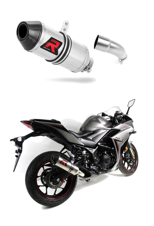 Yamaha YZF R3 2015 - 2018 Exhaust Silencer Muffler HP3 + dB killer medium