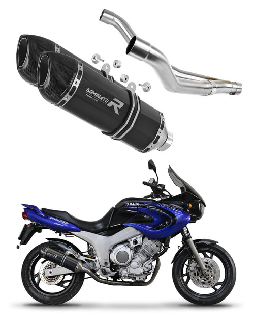 Yamaha TDM 850 1991 - 1995 Exhaust Silencer Muffler HP1 BLACK + dB killer medium