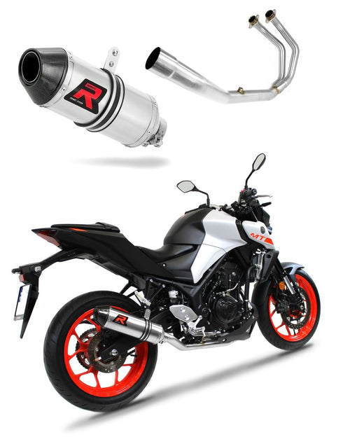 Yamaha MT 03 2017 - 2019 Full Exhaust System Collector Silencer HP3 + dB killer medium