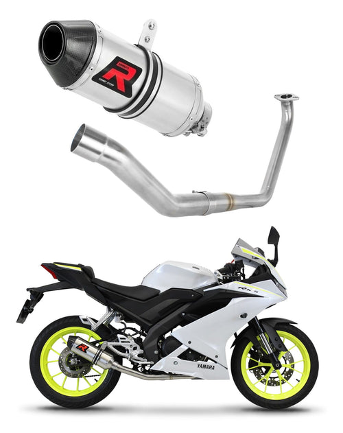 Yamaha YZF R125 2019 - 2020 Full Exhaust System Collector Silencer HP3 + dB killer medium