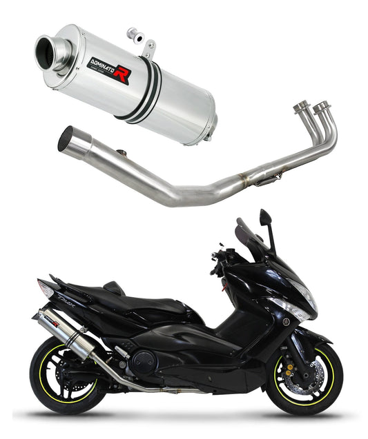 Yamaha T-MAX 500 2008 - 2011 Full Exhaust System Collector Silencer OV + dB killer medium 20 m. - Dominator motociklo duslintuvas