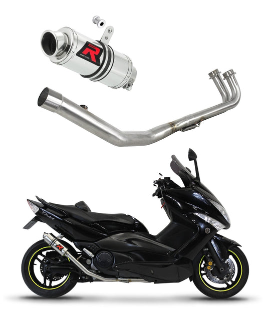 Yamaha T-MAX 500 2008 - 2011 Full Exhaust System Collector Silencer GP1 + dB killer medium 20 m. - Dominator motociklo duslintuvas