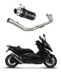 Yamaha T-MAX 500 2008 - 2011 Full Exhaust System Collector Silencer GP1 BLACK + dB killer medium 20 m. - Dominator motociklo duslintuvas