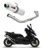 Yamaha T-MAX 500 2008 - 2011 Full Exhaust System Collector Silencer ST + dB killer medium 20 m. - Dominator motociklo duslintuvas