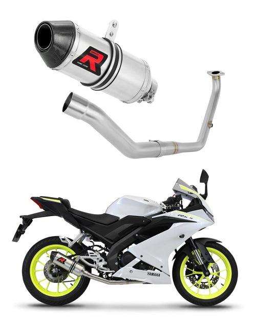 Yamaha YZF R125 2021 - 2024 Full Exhaust System Collector Silencer HP3 + dB killer medium