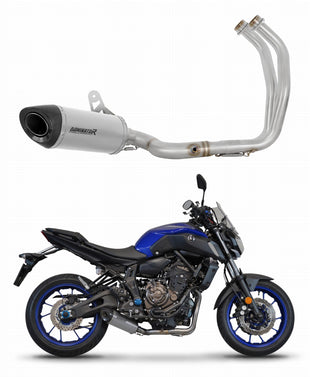 Yamaha MT 07 TRACER 2016 - 2019 Full Exhaust System Collector Silencer Titanium HP8 + dB killer