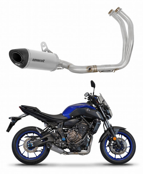 Yamaha MT 07 2014 - 2020 Full Exhaust System Collector Silencer Titanium HP8 + dB killer